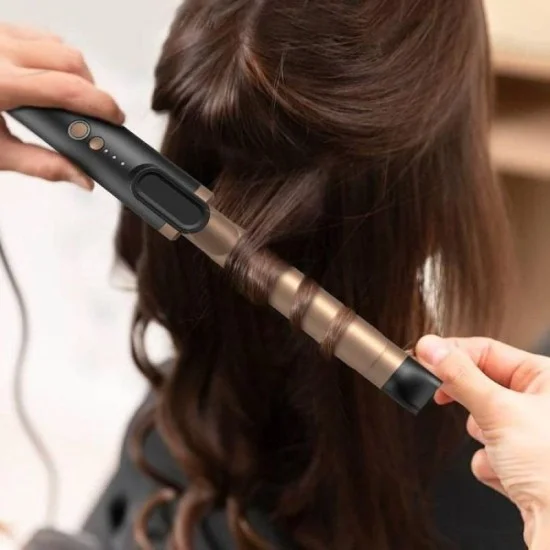 Porodo LifeStyle Wireless Rechargeable Hair Curler - Black